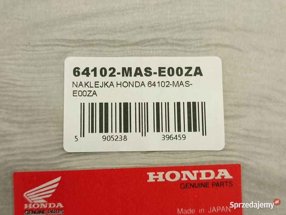 NAKLEJKA FIRE BLADE BOCZEK PR GÓRNY HONDA