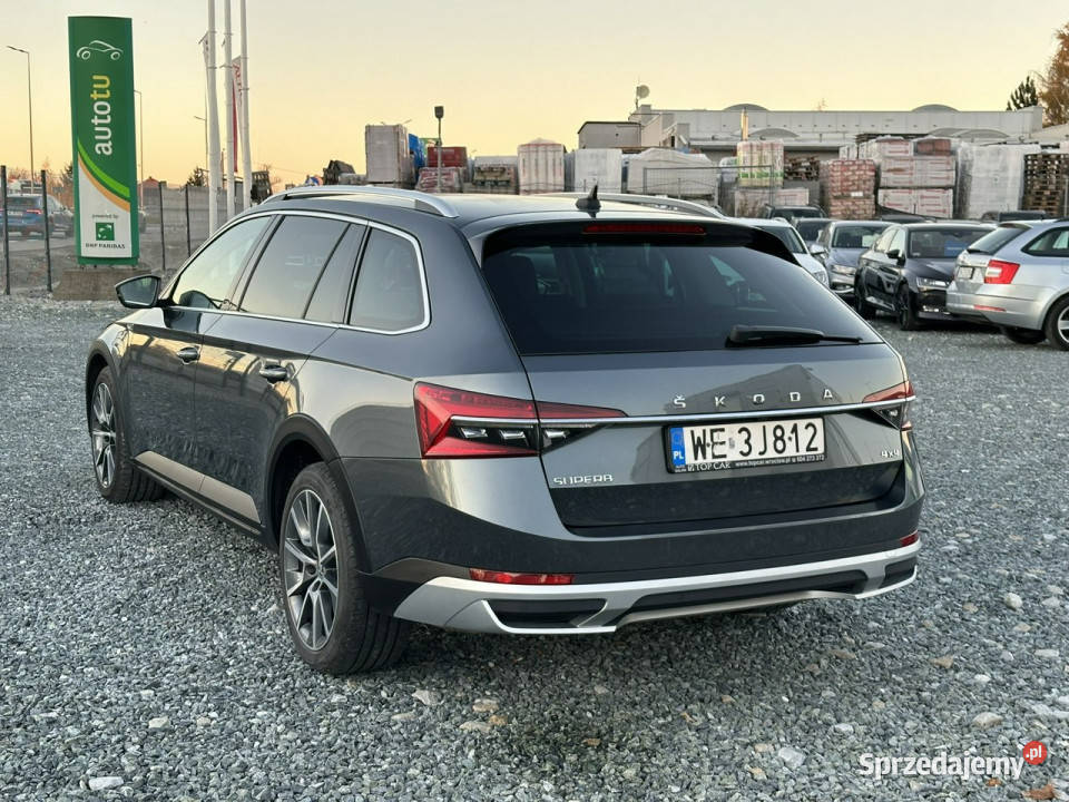 koda Superb Scout 20 TDI 200 2021 DSG7 4x4 FV23 elektrochrom. lusterko wst. Wojkowice