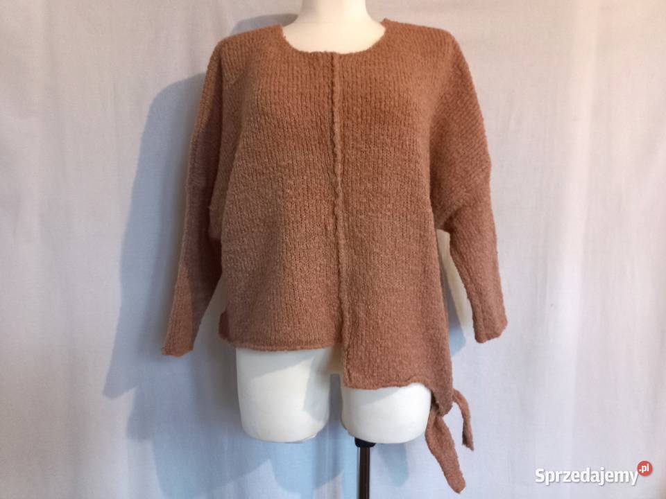 SWETER brązowy DAMSKI r 40 boucl NOWY Białystok