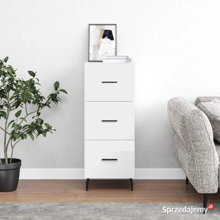 Szafka biała połysk 345x34x90 materiał sprzedam
