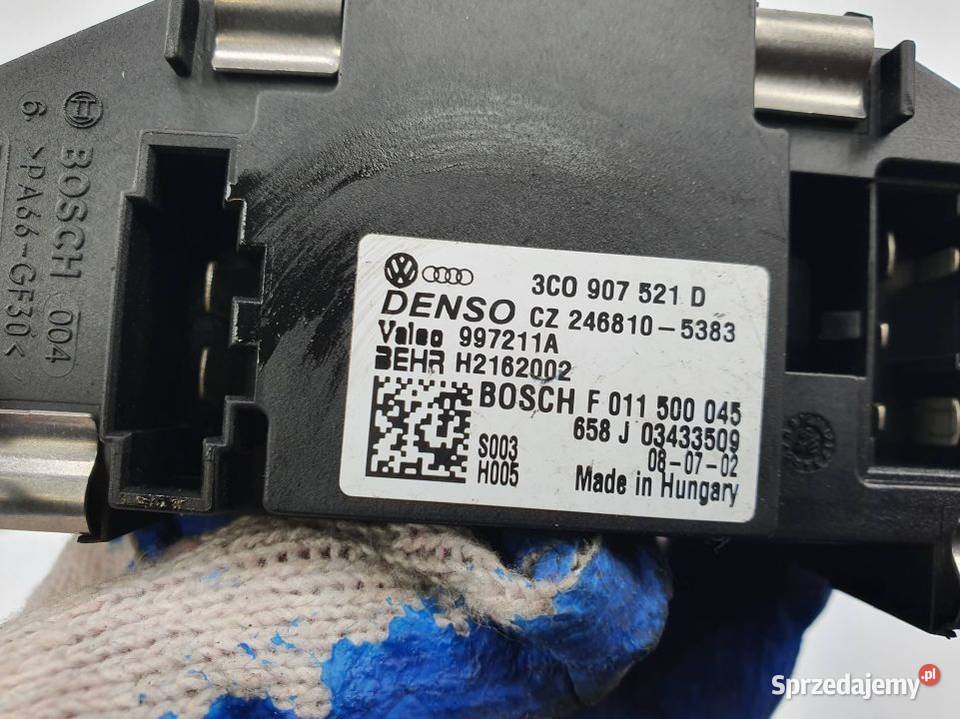 REZYSTOR AUDI A3 8P 3C0907521D Pozostałe Lipno