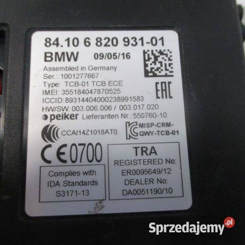 MODUŁ STEROWNIK TELEMATIK BMW 1SERIA 6820931 Rakoniewice
