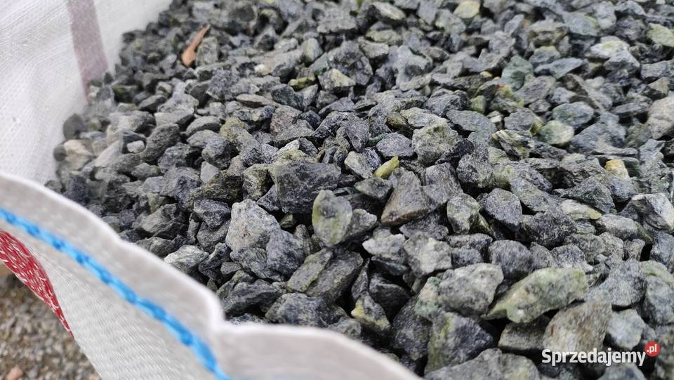 Grys zielony mały bigbag kruszywo kamień Myślenice