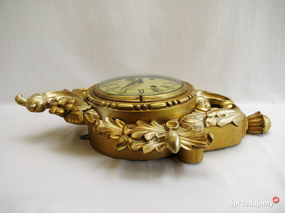 Szwedzki zabytkowy zegar ścienny zachodniopomorskie Szczecinek