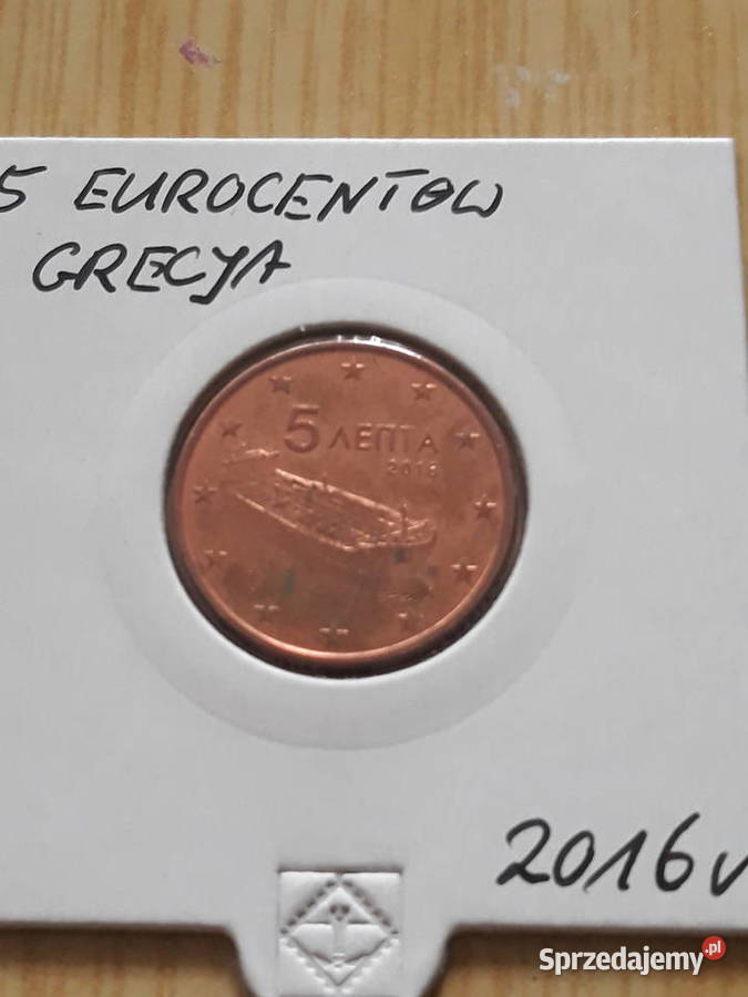 5 Eurocentów Grecja 2016 r wielkopolskie Konin
