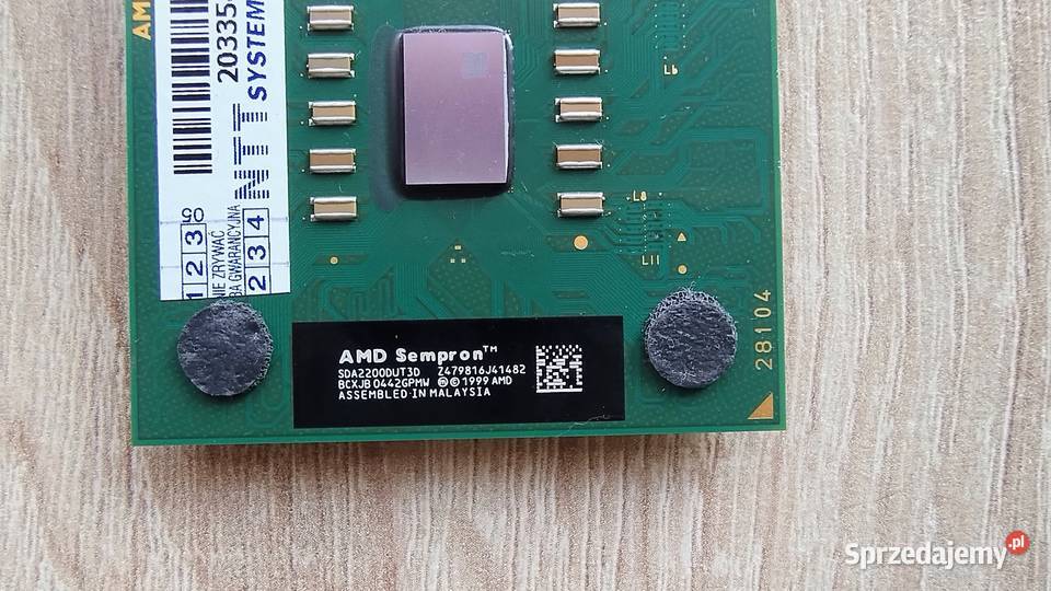 Procesor AMD Sempron 2200 Socket A 462 komplet Łódź