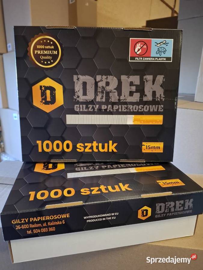 10x Gilzy Tutki Papierosowe DREK Taca 1000 Radom