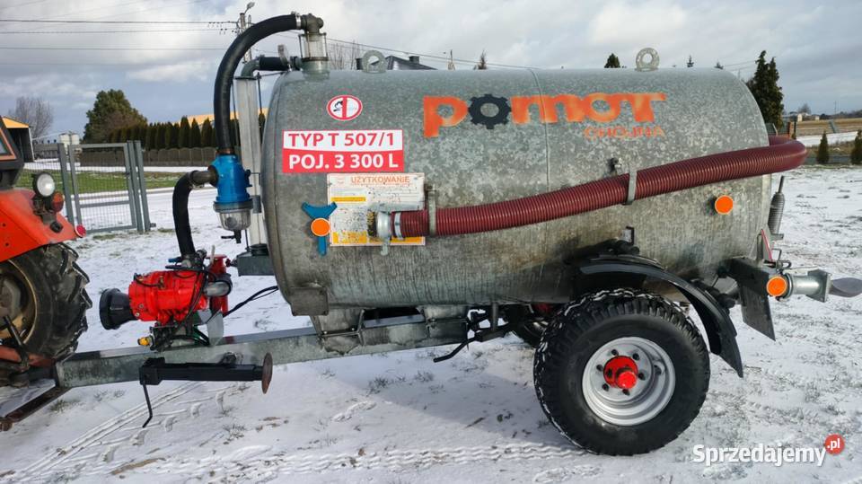 Beczkowóz Pomot 3300 litrów z 2015 roku lubelskie Łuków