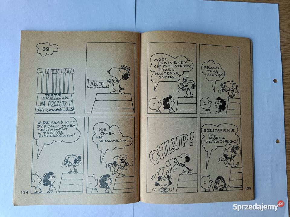 Komiks Fistaszki trzecie spotkanie Ch M Schulz i Komiksy Gdynia