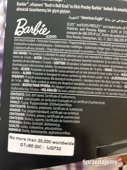 Kolekcjonerska Barbie Lalki i akcesoria Dla Dziecka