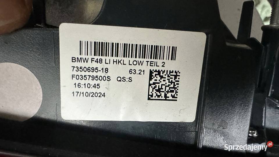 BMW X1 f48 LAMPA TYLNA LEWA W KLAPE 7350695 osobowe Gorzów Wielkopolski sprzedam