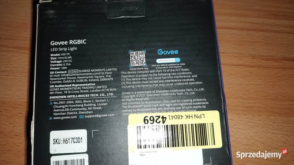taśma LED Govee RGBIC 18m wielkopolskie Książ Wielkopolski