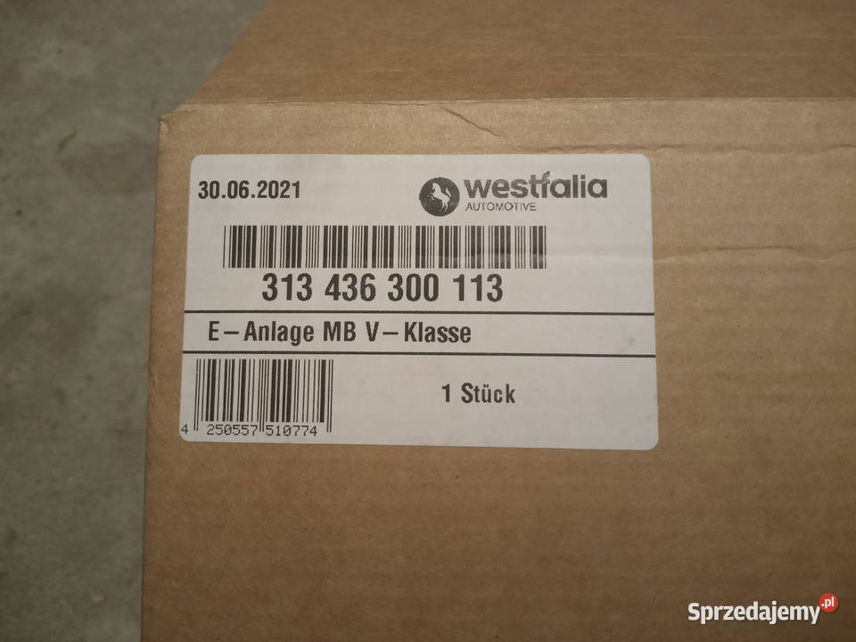 Zestaw wiązki haka V klasa Westfalia 313 436 300 Warszawa sprzedam