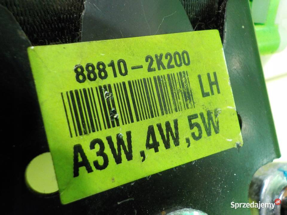 KIA SOUL I 16 CRDI 09r 5D pas bezpieczenstwa osobowe Części samochodowe Suków