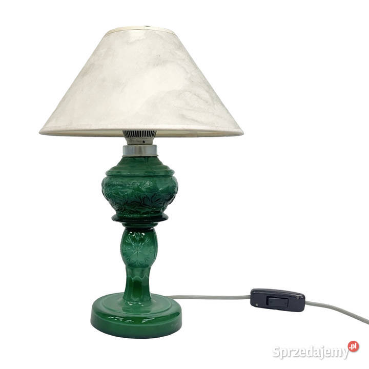 Lampa stołowa ze szkła malachitowego Warszawa
