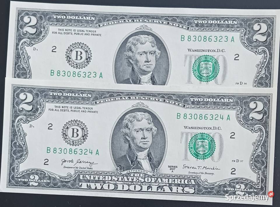 2 x 2 USA 2017 r seria Amen B York Thomas Numizmatyka