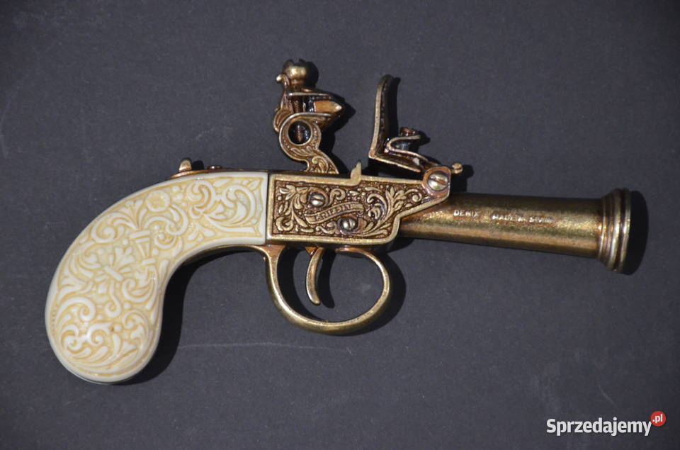 Replika broni kieszonkowy pistolet skałkowy