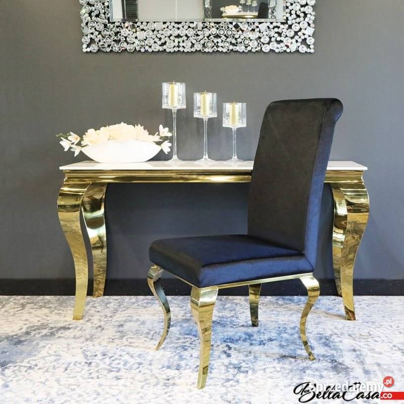 Krzesła glamour Premier Gold Złote Do Jadalni Warszawa sprzedam