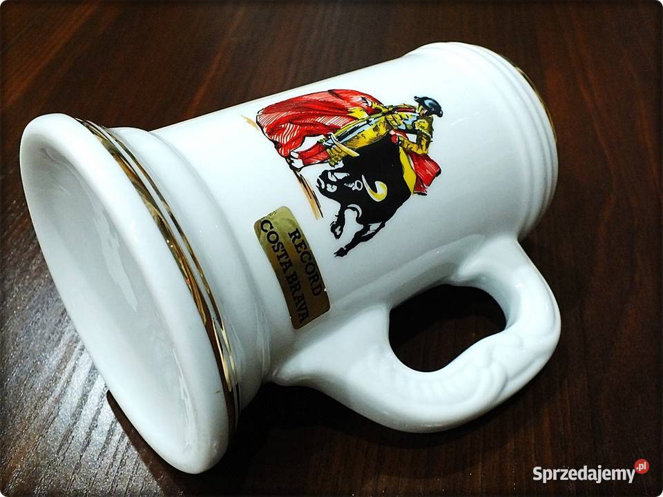 Kufel z porcelany Torreador z bykiem Żary sprzedam