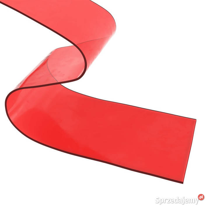 Kurtyna paskowa czerwona 200 mm x 16 mm 25 m PVC Warszawa sprzedam