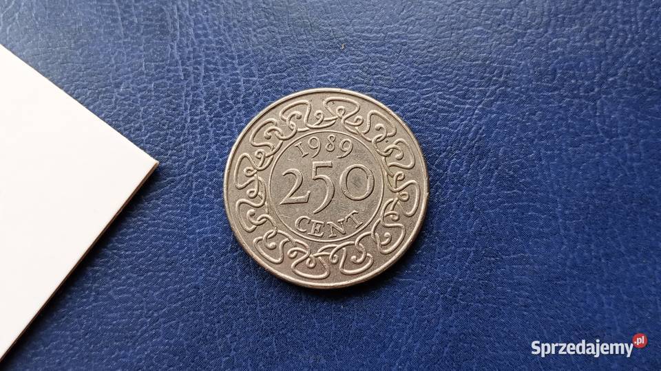 Stare monety 250 cent 1989 Surinam Lesko