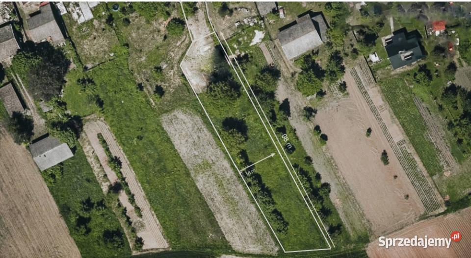 Działka budowlana 17 arowa w Kocmyrzowie utwardzona