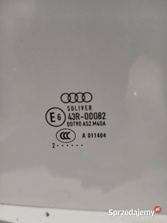 Szyba Drzwi Lewa Tylna Audi A5 Sportback 09 wielkopolskie Bralin