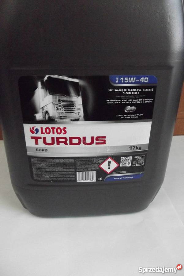 Olej LOTOS TURDUS SHPD 15W40 20L Parczew