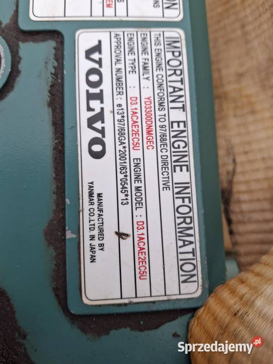 Silnik Volvo D3 1ACAE2EC5U Chojnów sprzedam