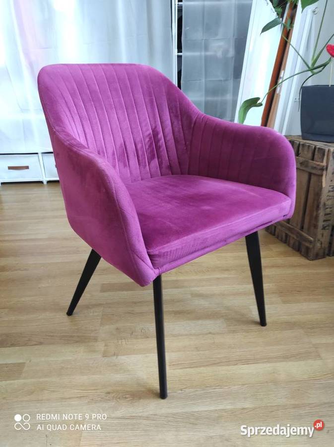 Piękne Welurowe fotele krzesła Glamour Czechowice-Dziedzice