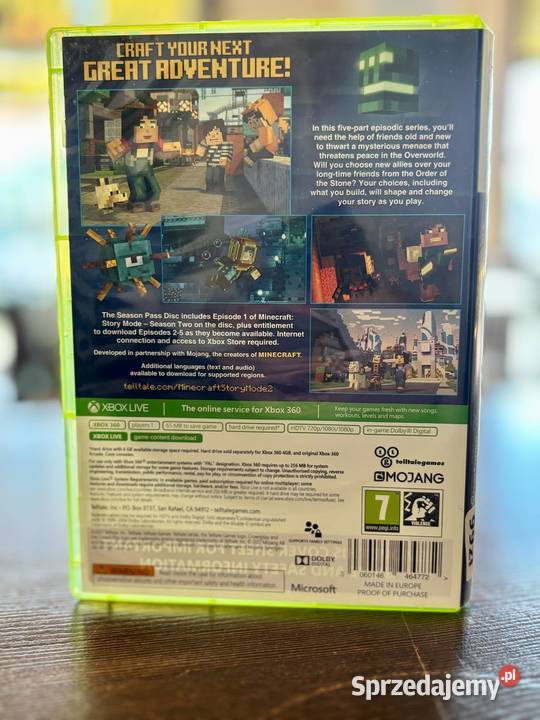 Gra Minecraft Story Mode Season 2 Microsoft Xbox Elbląg