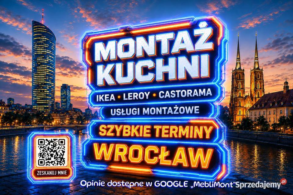 Montaż kuchni IKEA Leroy Castorama AGD blaty dolnośląskie Wrocław