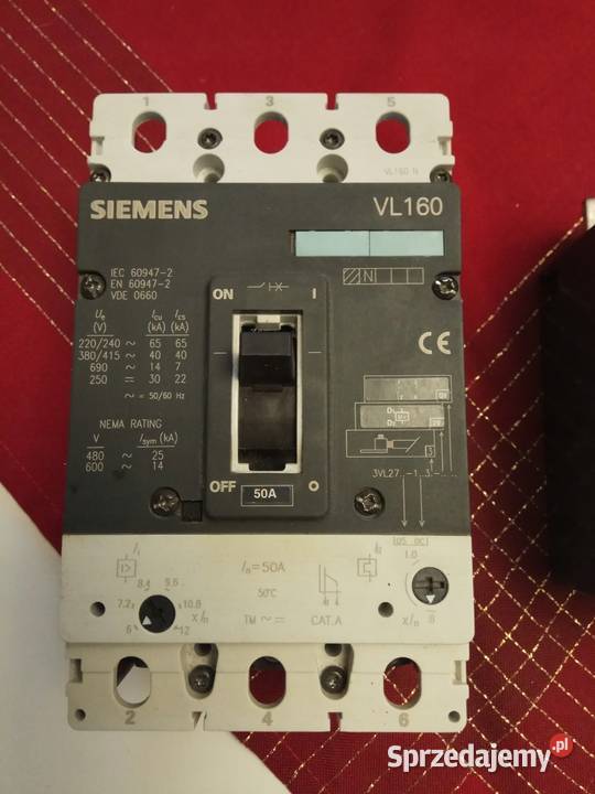 Siemens 3VL27051DC332VD1 WYŁĄCZNIK KOMPAKTOWY dolnośląskie Pszenno