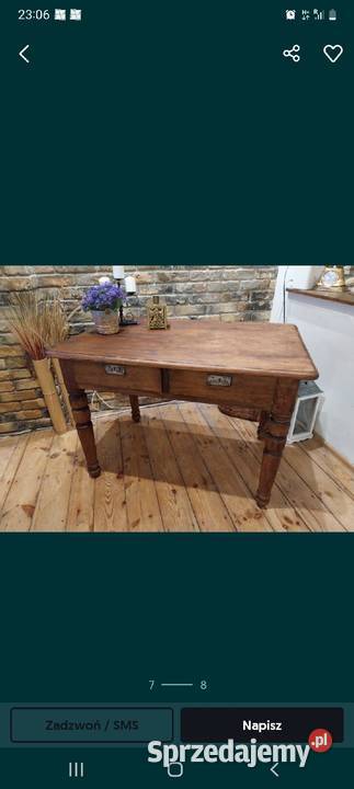 Stół przedwojenny stary retro elektycxny ciezki 79cm Gdańsk