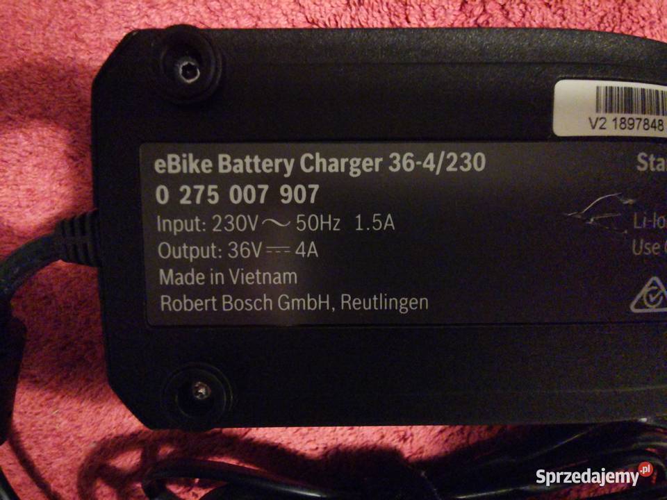 Ładowarka Bosch STANDARD 4A 36V do roweru Łask