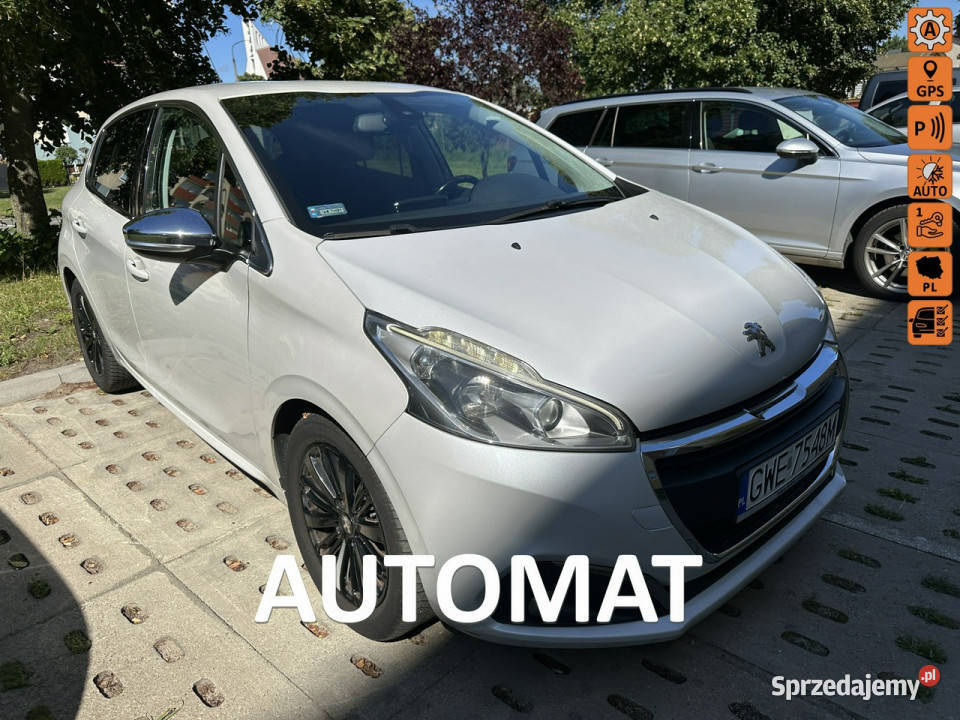 Peugeot 208 Automat liftingu 1 włpolski salon światła przeciwmgielne Wejherowo
