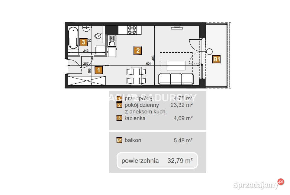 Do sprzedaży mieszkanie 3279m2 1 pokojowe Kraków małopolskie sprzedam