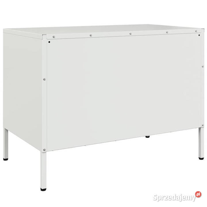 Szafka pod telewizor biała 68x39x505 stalowa