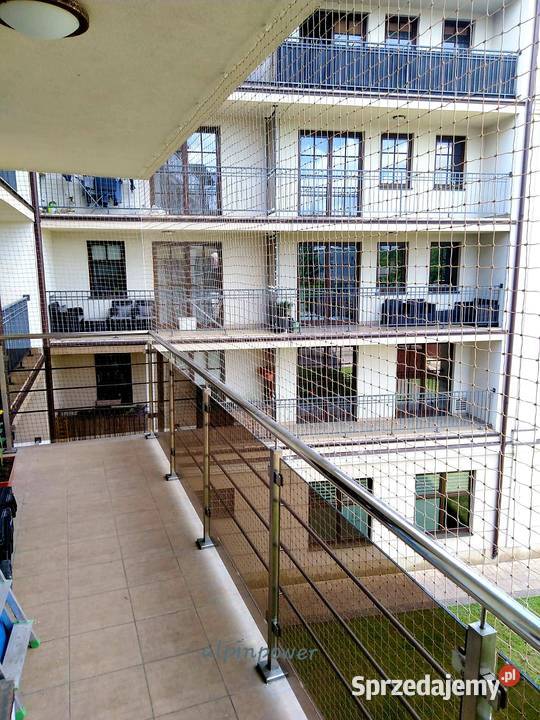 Siatka ochronna na balkon przezroczysta