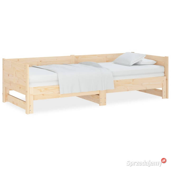 Łóżko rozsuwane lite drewno sosnowe 2x90x190 Warszawa