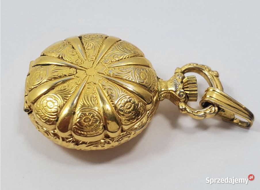 Luksusowa Złota ZawieszkaWisiorek z Szwajcarską Poraj