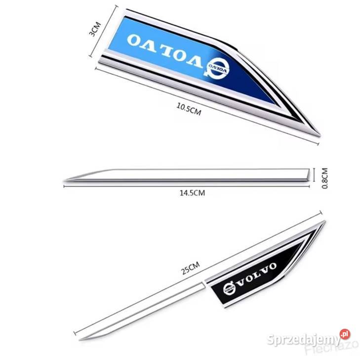 Nowe emblematy naklejki VOLVO na błotnik i drzwi Gliwice