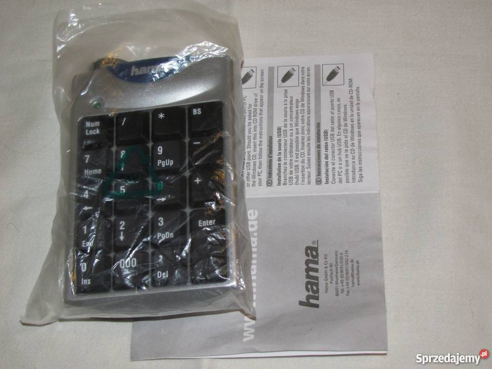 Klawiatura numeryczna na USB do laptopa netbooka
