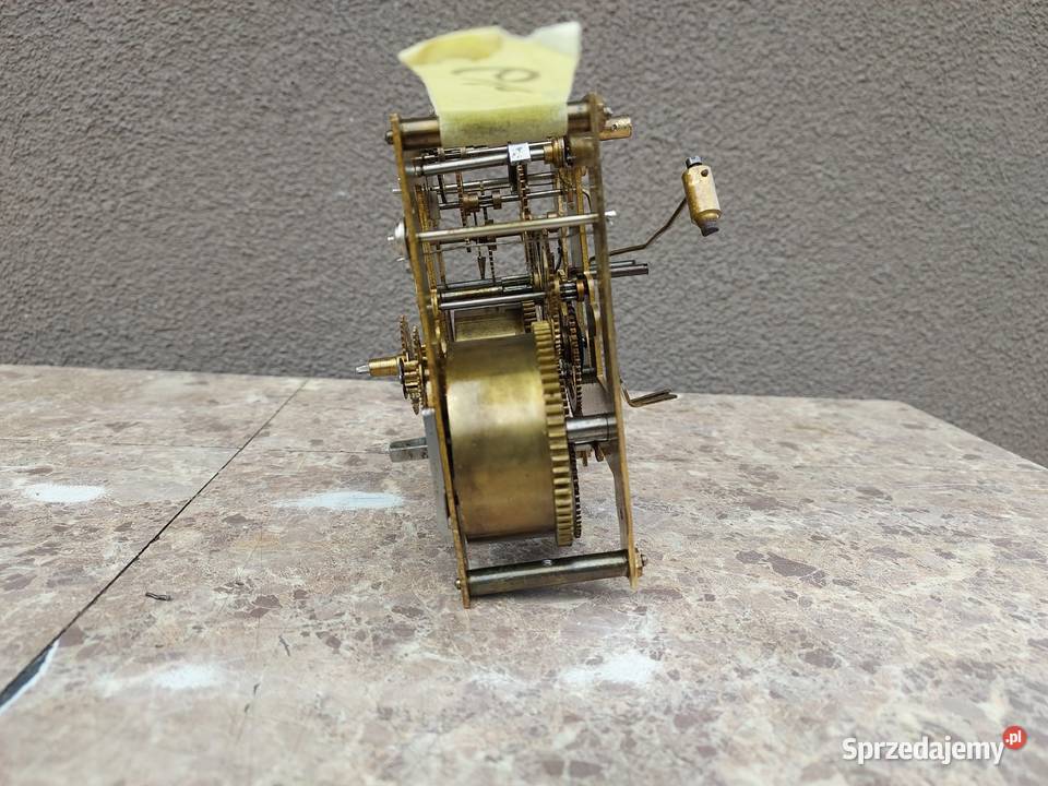 646 Mechanizm starego zegara ściennego Mauthe do Tczew