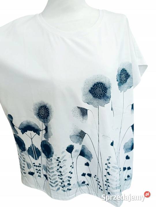 Luksusowa bluzka damska Cekiny koronki kamienie Wieluń