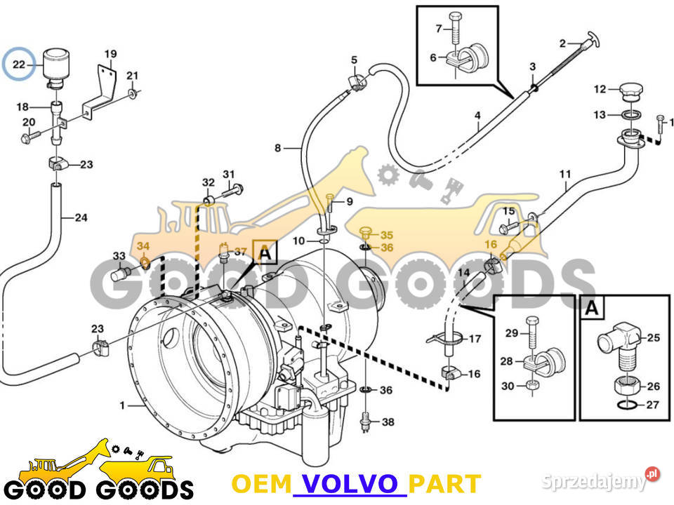 VOLVO FILTR ODPOWIETRZNIK 11172907 OEM mazowieckie Władysławów