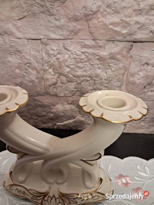 Świecznik porcelanowy Gerold Porcelana i szkło Skwierzyna