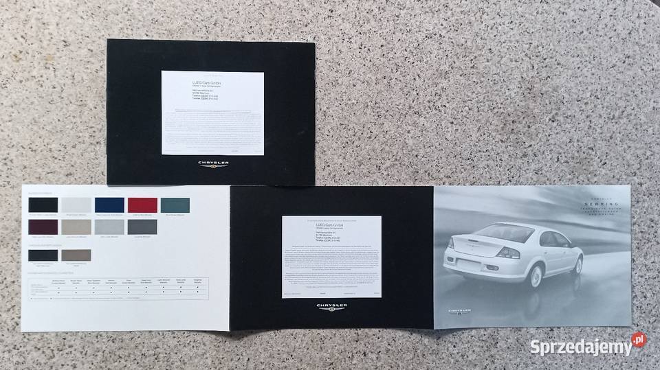 CHRYSLER Sebring Prospekt Bytom