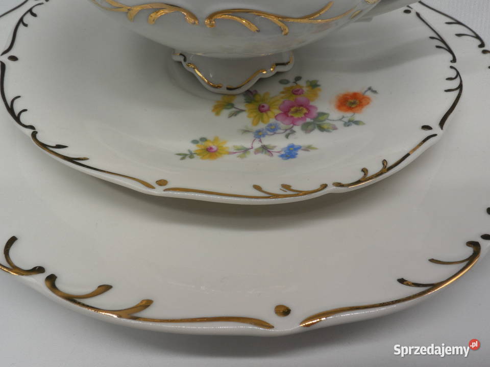 TRIO Von Schierholz PLAUE Luksusowa Porcelana z wielkopolskie Raszków
