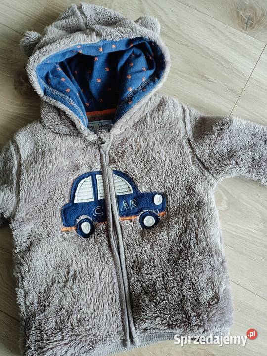 Bluza kurtka chłopięca polarowa ciepła szara 92 Bluzy Płock sprzedam